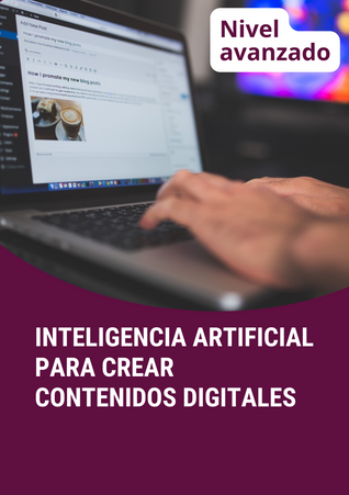 Carátula de Inteligencia artificial para crear contenidos digitales, Formato Curso Online